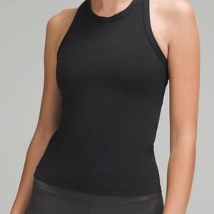 Lululemon Black size 8 Align Waist-Length Racerback Tank Top